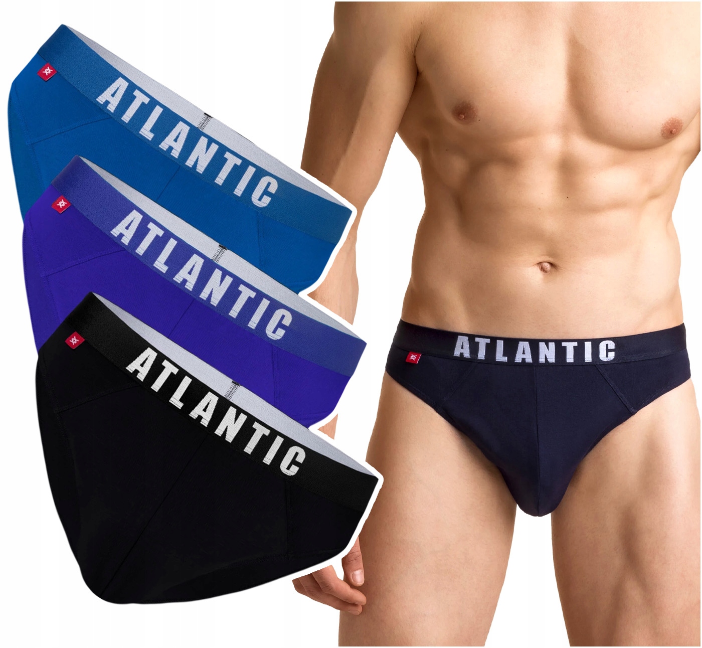 

Atlantic 3MP-094 slipy męskie sport 3-PAK L