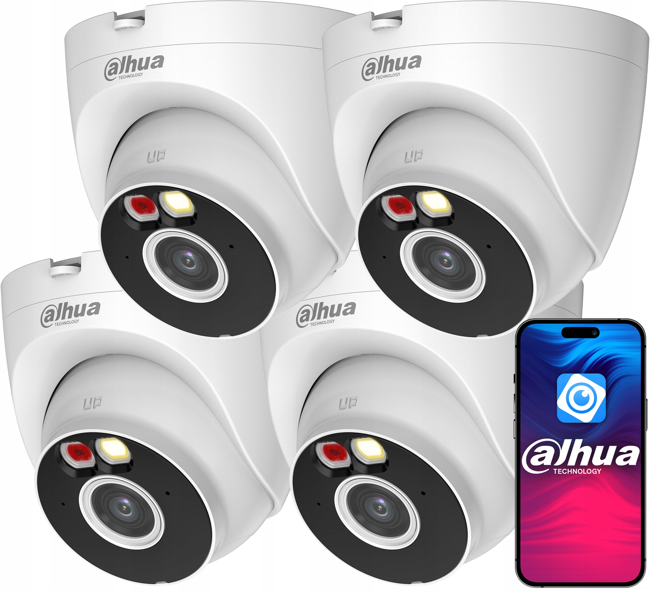 WiFi kamery T5A-PV Dahua x4 5MPx Dual Light Mikrofón Externý reproduktor