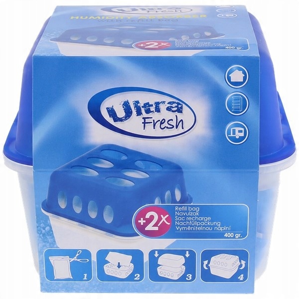 

Pochłaniacz wilgoci 2 wkłady x400g Ultra Fresh