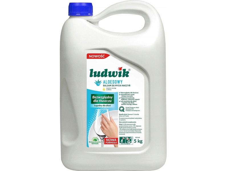 

Płyn do mycia naczyń Ludwik Aloes 5000 ml
