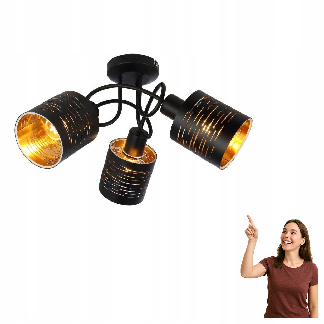 Stropná lampa Tunno 15342-3D Globo