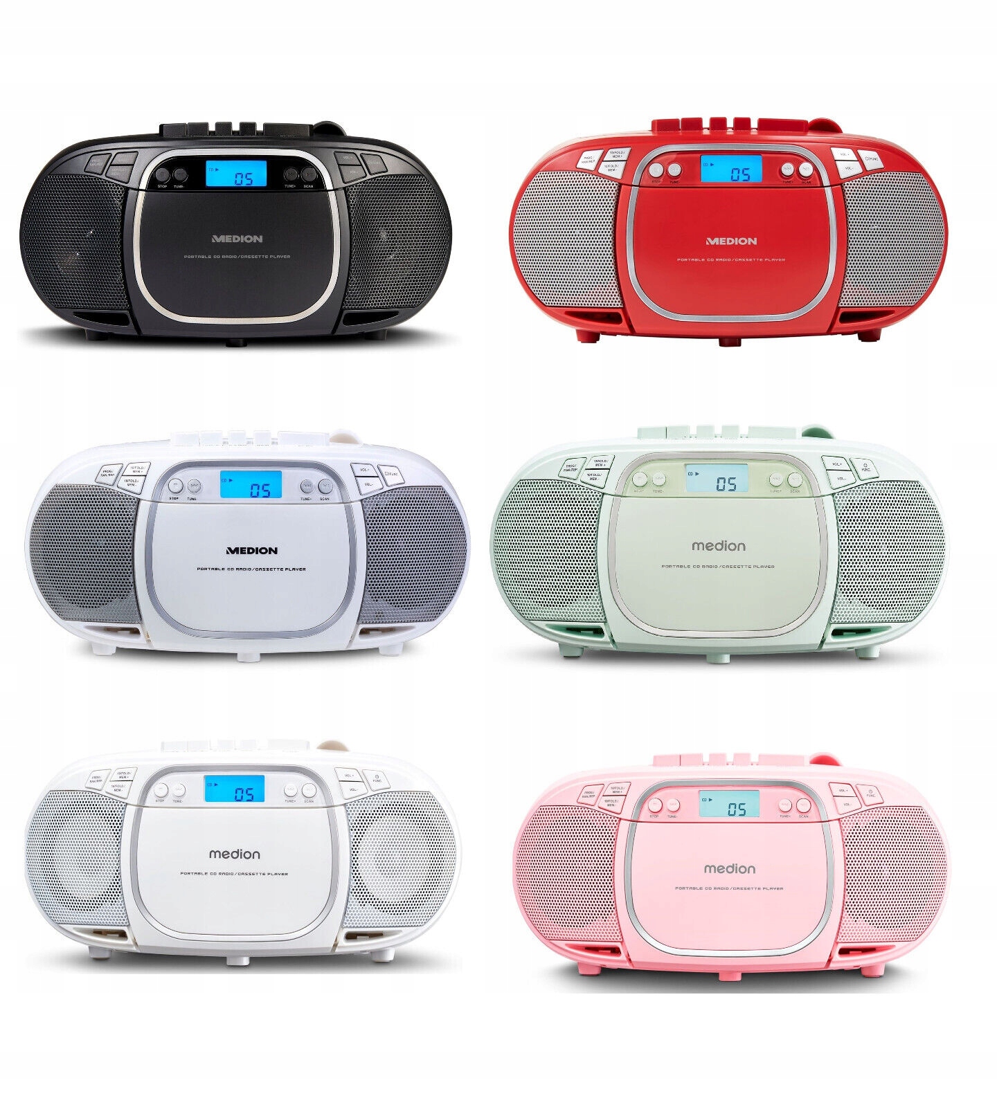 Radioodtwarzacz Medion MD44176 czerwony