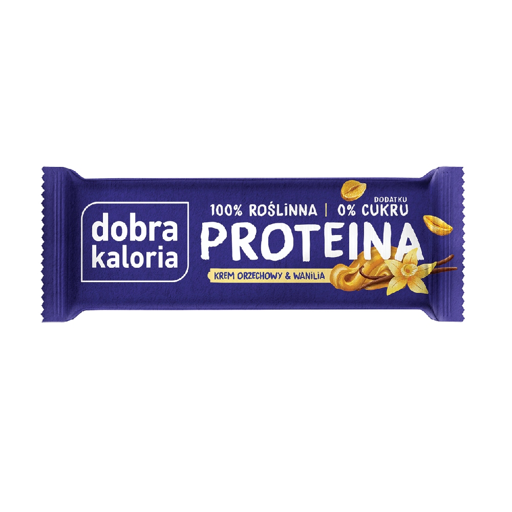 Proteinová tyčinka Ořechový krém a Vanilka bez cukru 45 g Sada: 15 ks