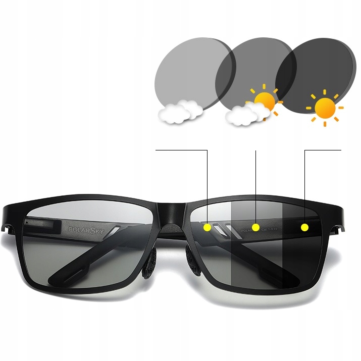 

Okulary z polaryzacją Polarsky carbon Fotochrom