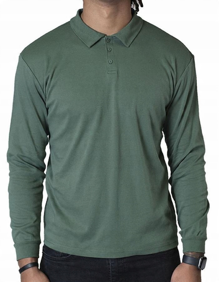 

Zielona koszulka polo longsleeve Spear Point L
