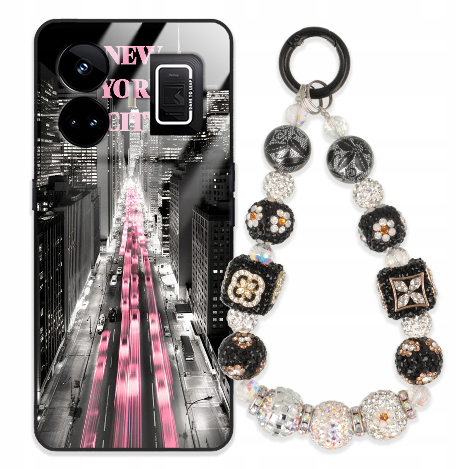 Puzdro Pre Realme Gt Neo 5 Glass Kľúčenka Elegantné Prémiový Dizajn Puzdra