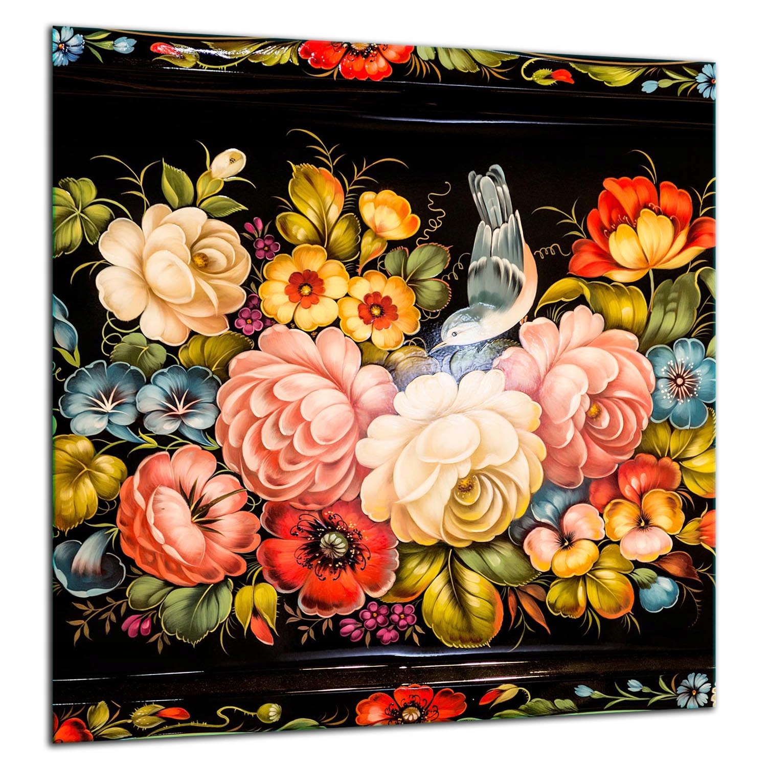Skleněný Ochranný Panel Do Kuchyně 60x65 Květiny Lacobel 7v1