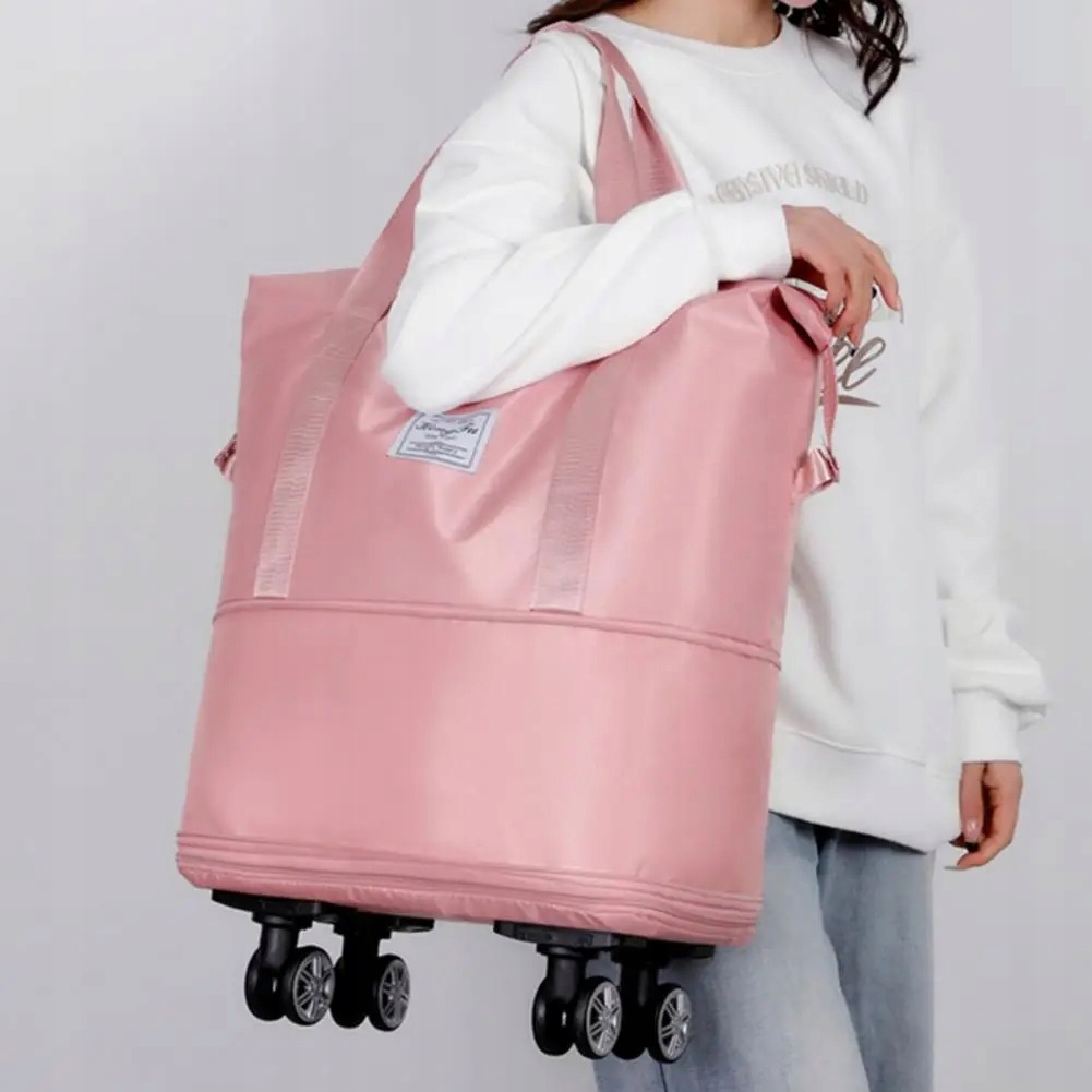 TORBA DUŻA PODRÓŻNA SPORTOWA SKŁADANA ROZKŁADANA NA KÓLKACH SAMOLOTOWA Wysokość 70 cm