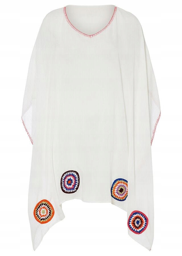 zta MODNĄ Z LEKKIE PONCHO APLIKACJĄ U