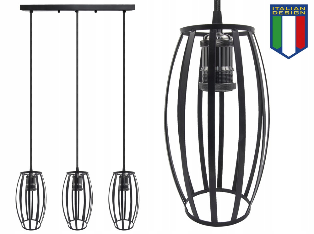 LAMPA SUFITOWA WISZĄCA LARGO ŻYRADNOL LED LOFT BC3 Marka B-LINE