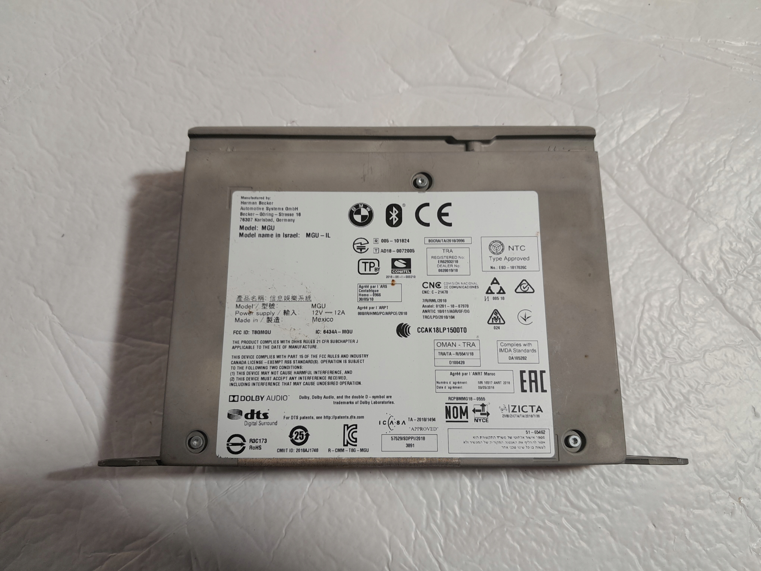 BMW X7 G07 40i MGU Navigation 5A071F0 65125A071F0 Headunit High 3