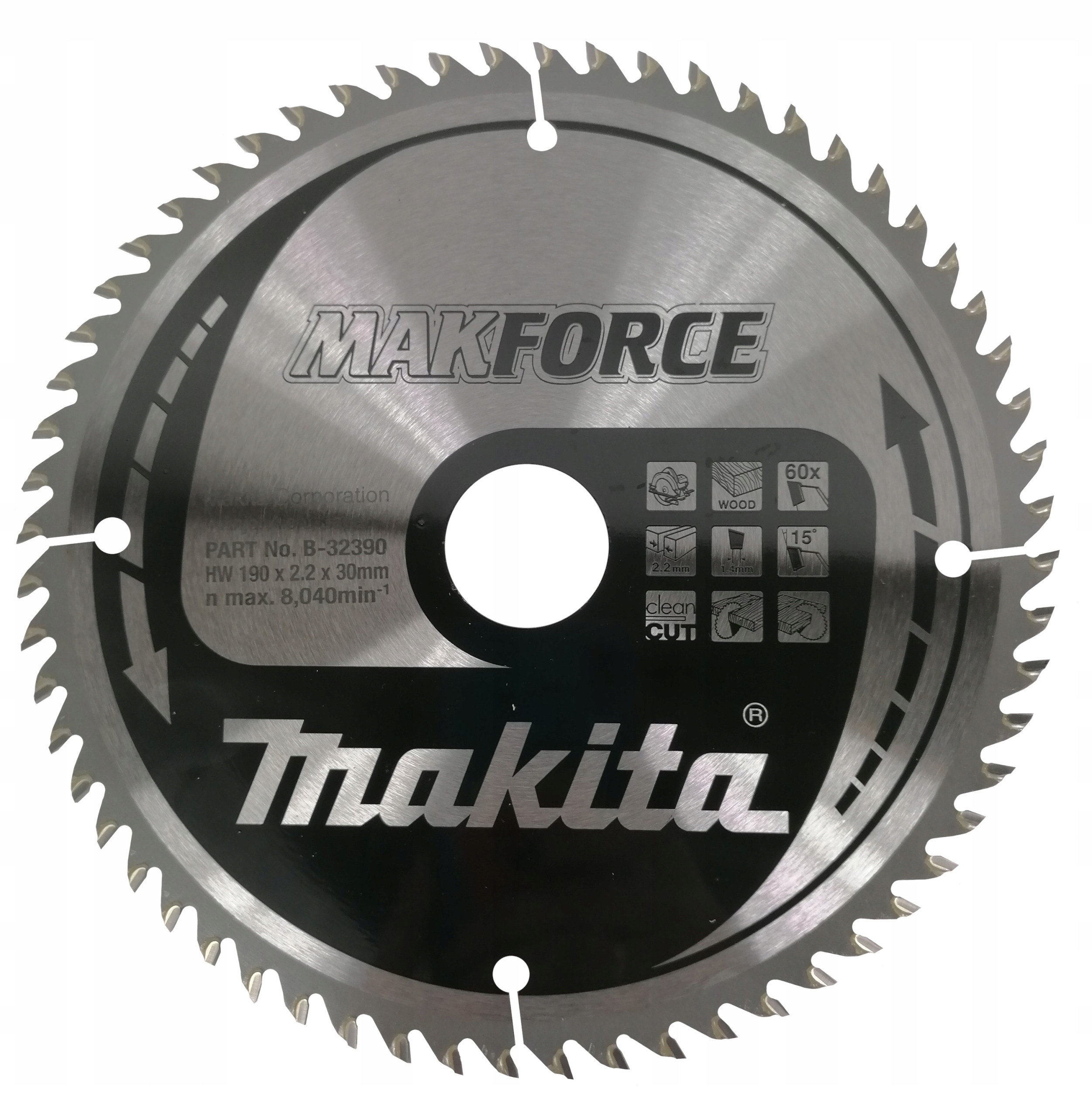 Řezný Kotouč Makforce 190*30MM 60Z B-32390 Makita
