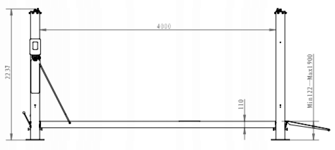 ЧЕТЫРЕХКОЛОННЫЙ ПАРКОВОЧНЫЙ ПОДЪЕМНИК BESTLIFT 440P