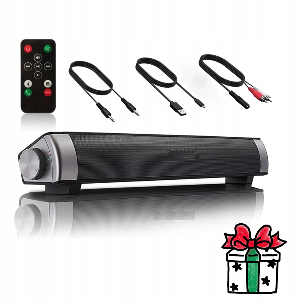 Soundbar Mini Bezdrátový Subwoofer Bluetooth 5.0 Usb 1800 Mah S Dálkovým Ovládáním