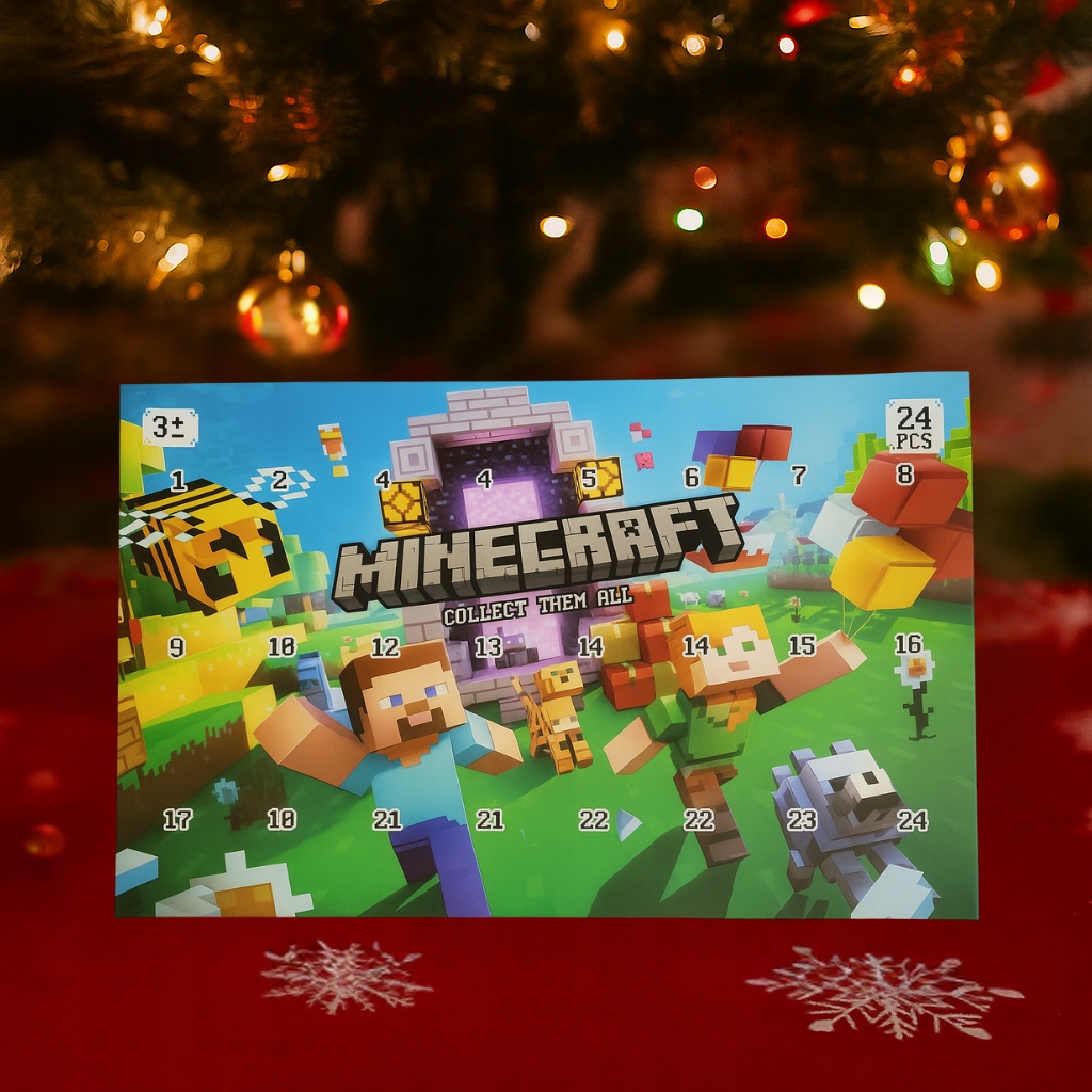 Адвент-календарь Minecraft, 24 фигурки-брелока — фото 3