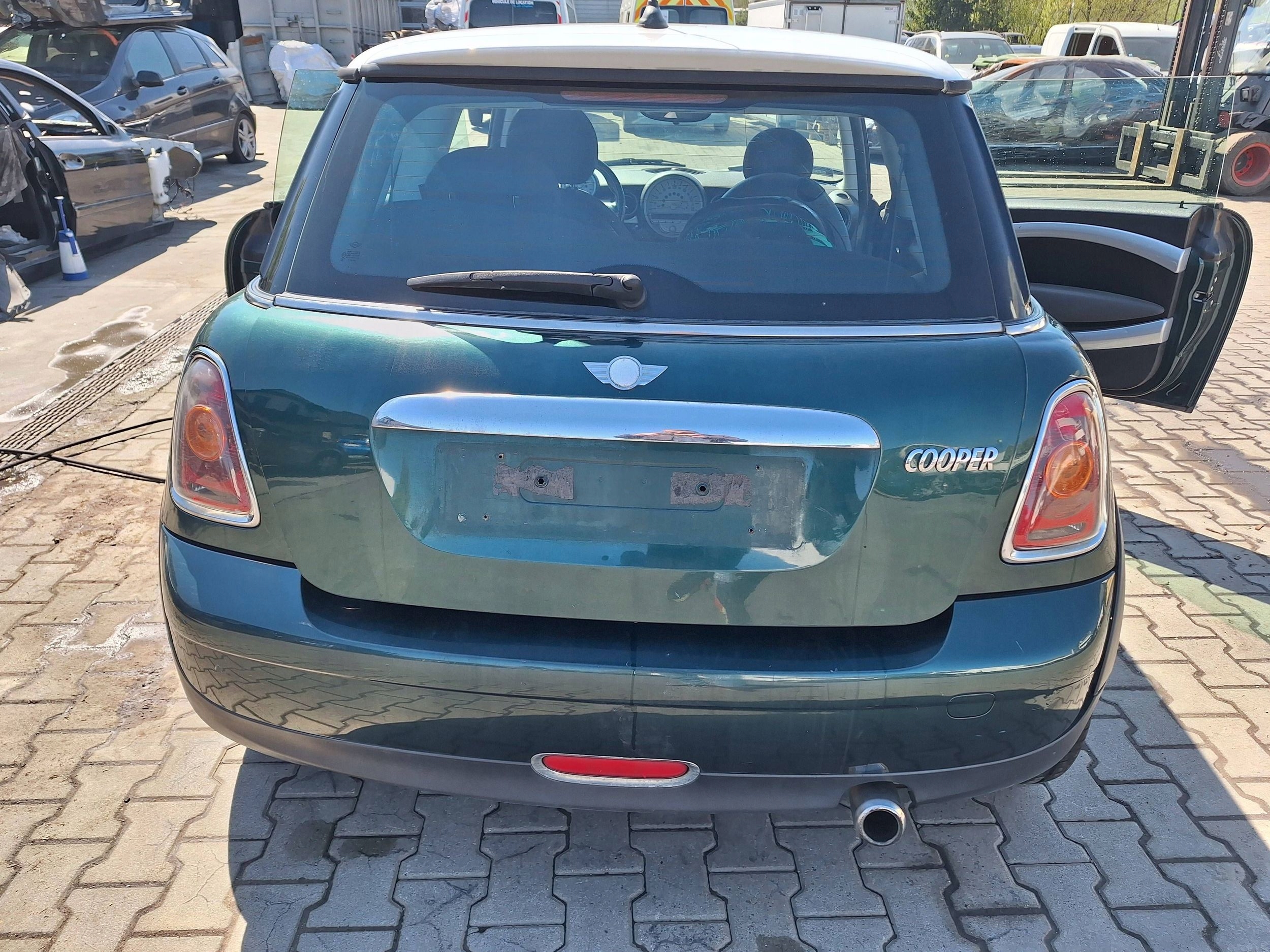 MINI ONE COOPER R56 2006-2010 rear bumper rear part A67 green A67/6