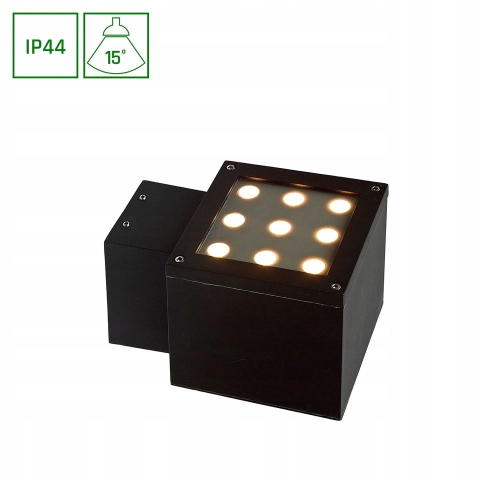 Fasádne svietidlo Torre 9LED Cree 15st 230V 9W IP44 Neutrálna farba