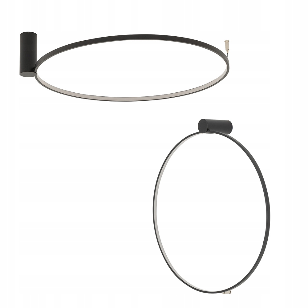 Plafon ring Circolo Led M 21W 700lm 4000K Czarny do korytarza Nowodvorski