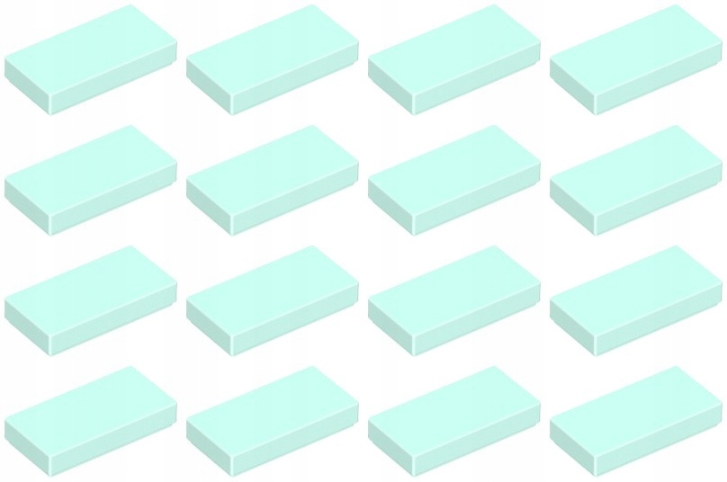 

Lego 3069b Tile 1x2 light aqua Nowa (4g) 16 szt
