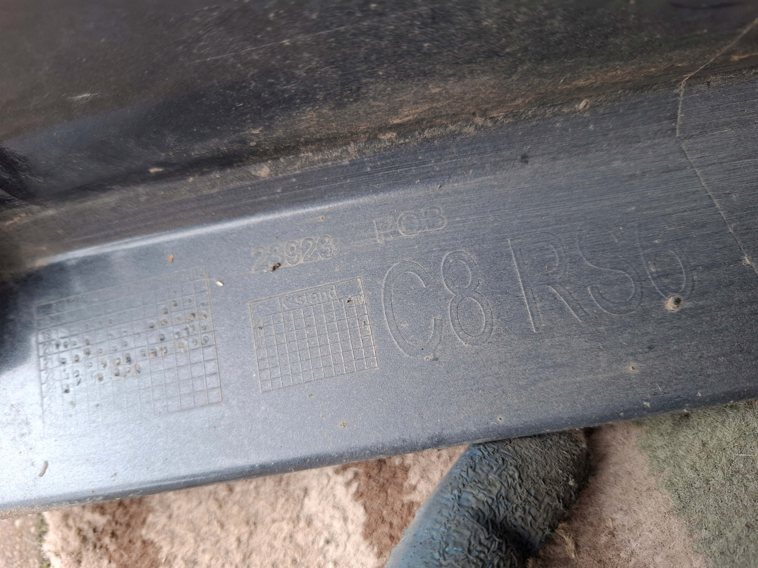 bumper rear part rear AUDI RS6 4K8 C8 23r CARBON LZ7S