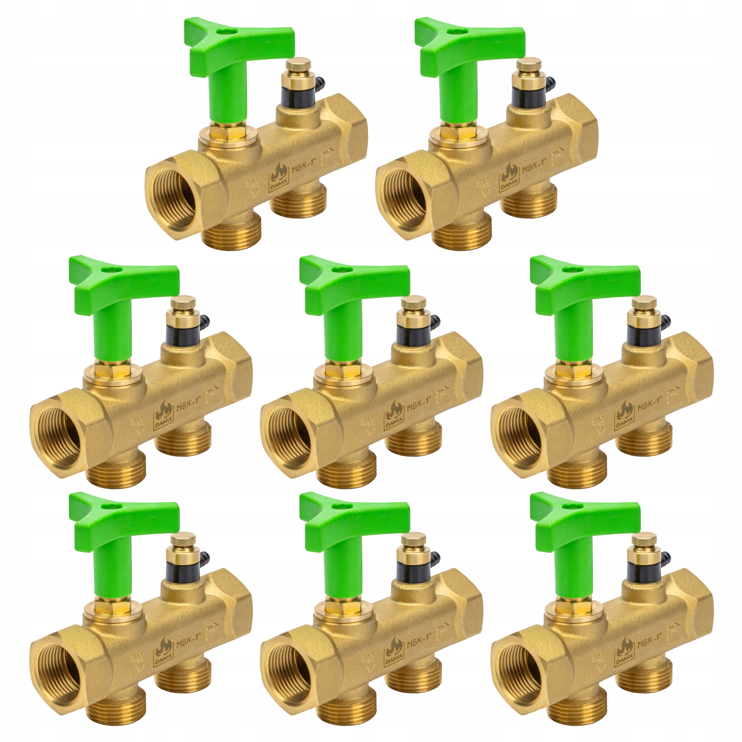 Zawór Przyłącze Do Zmiękczacza Wody Bypass Fi 1"GW Cal Zestaw Multiblock x8