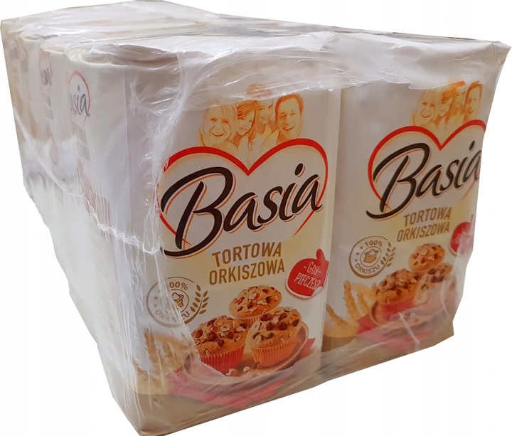 Mąka Basia 10 x 0,9kg Typ 450 Tortowa Orkiszowa