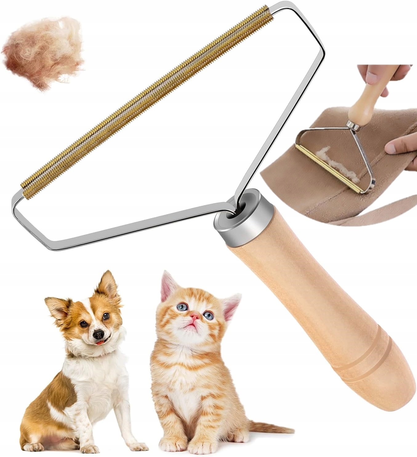 Grzebień Golarka Do Ubrań Tapicerki Mebli Swetrów Zmechaceń Szczotka