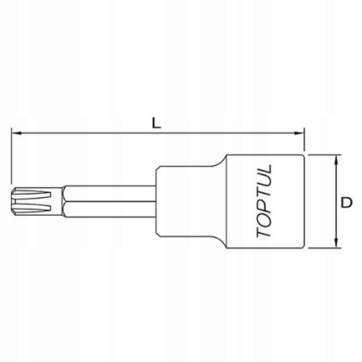 TOPTUL NASADKA TRZPIENIOWA 1/2'' RIBE M14 BCRA1614 Marka Toptul