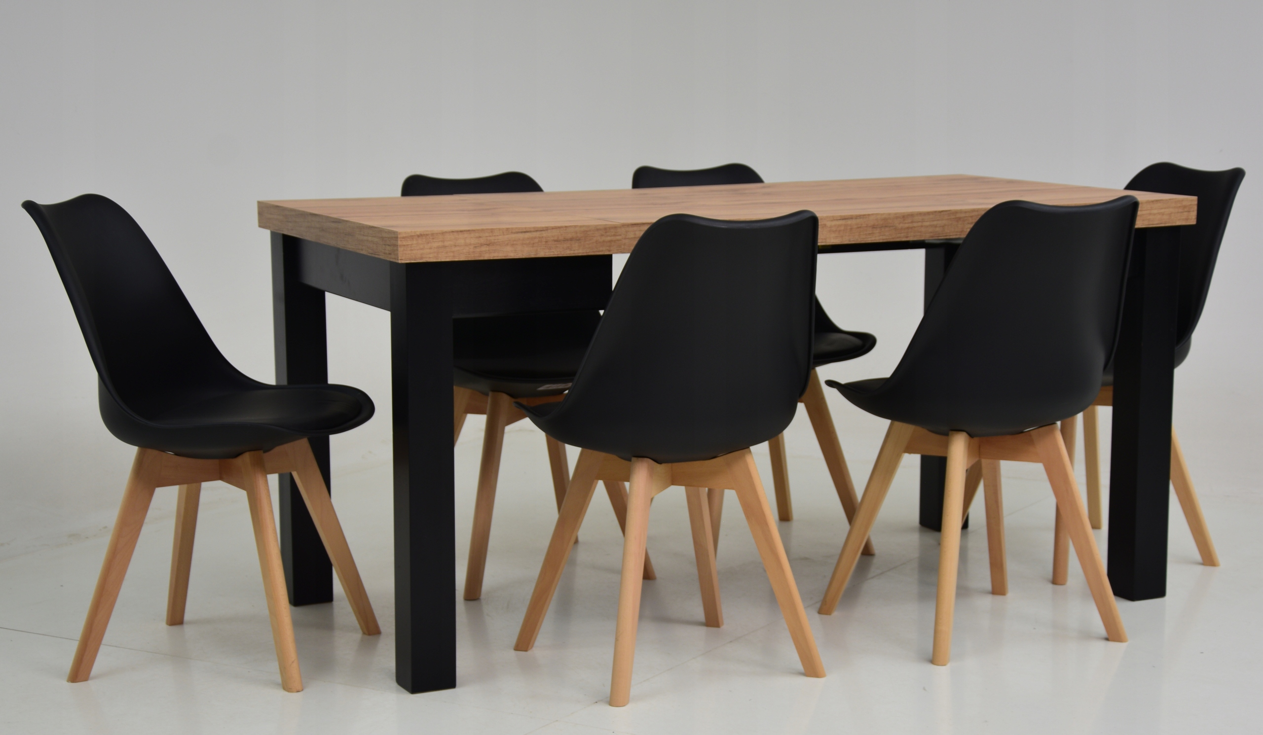 Stół kwadrat rozkładany 80x80/160 6 Krzeseł KOLORY Marka Violento