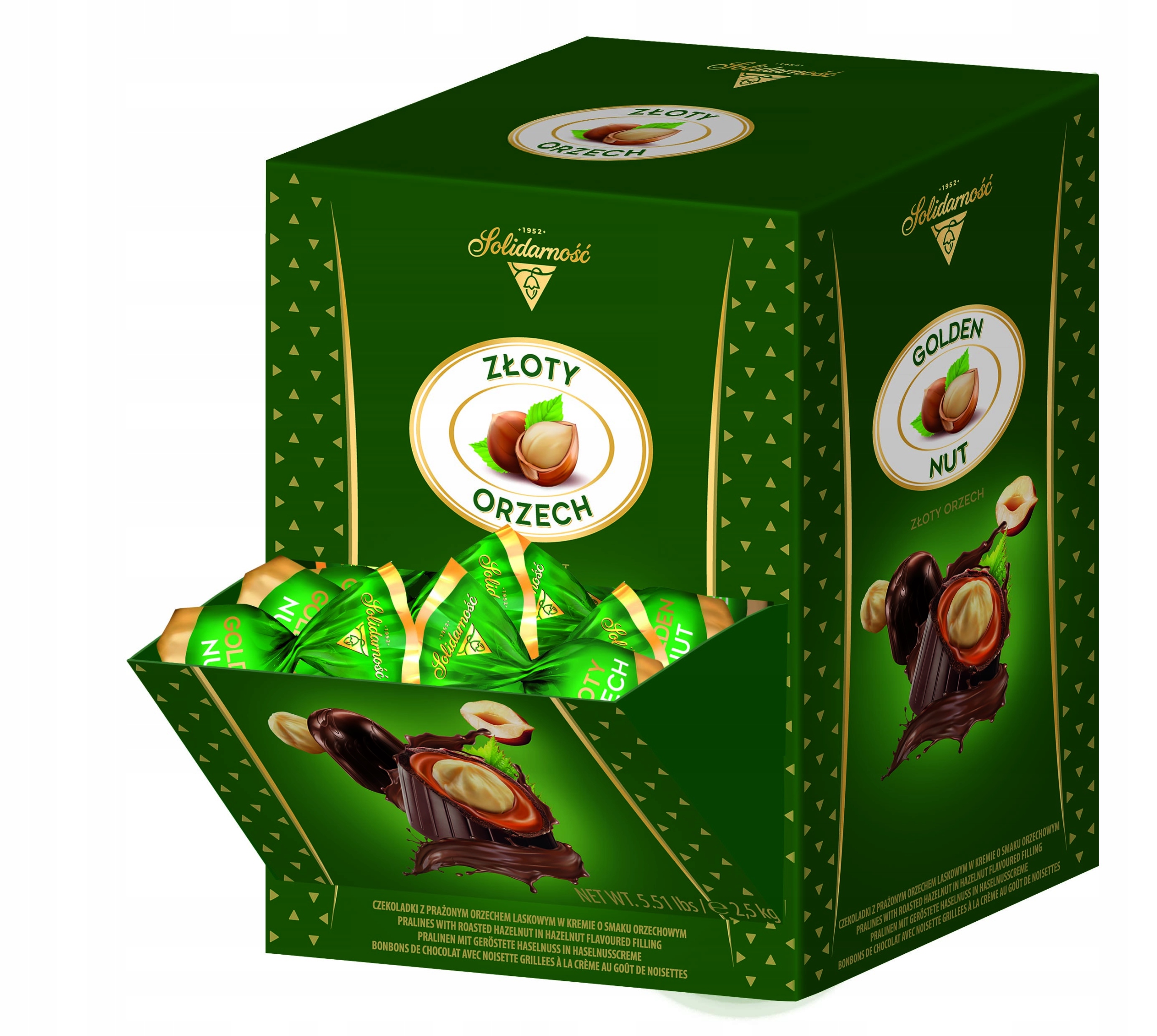Solidarność Praliny Złoty Orzech 2,5kg.
