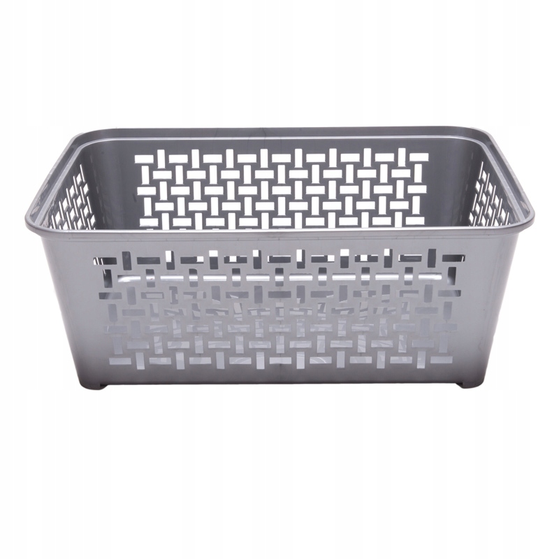 

Koszyczek koszyk plastikowy Domino 4 36x26x14 Sreb