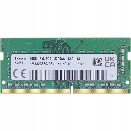 Nowa Pamięć Ram Sk Hynix 16GB DDR4 3200MHZ Sodimm