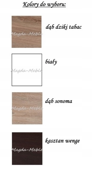 BIURKO 4 olcha orzech dąb sonoma kasztan wenge 110 Kolekcja X