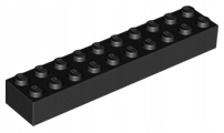 

Lego 3006 Klocek 2x10 czarny Nowy (6g)