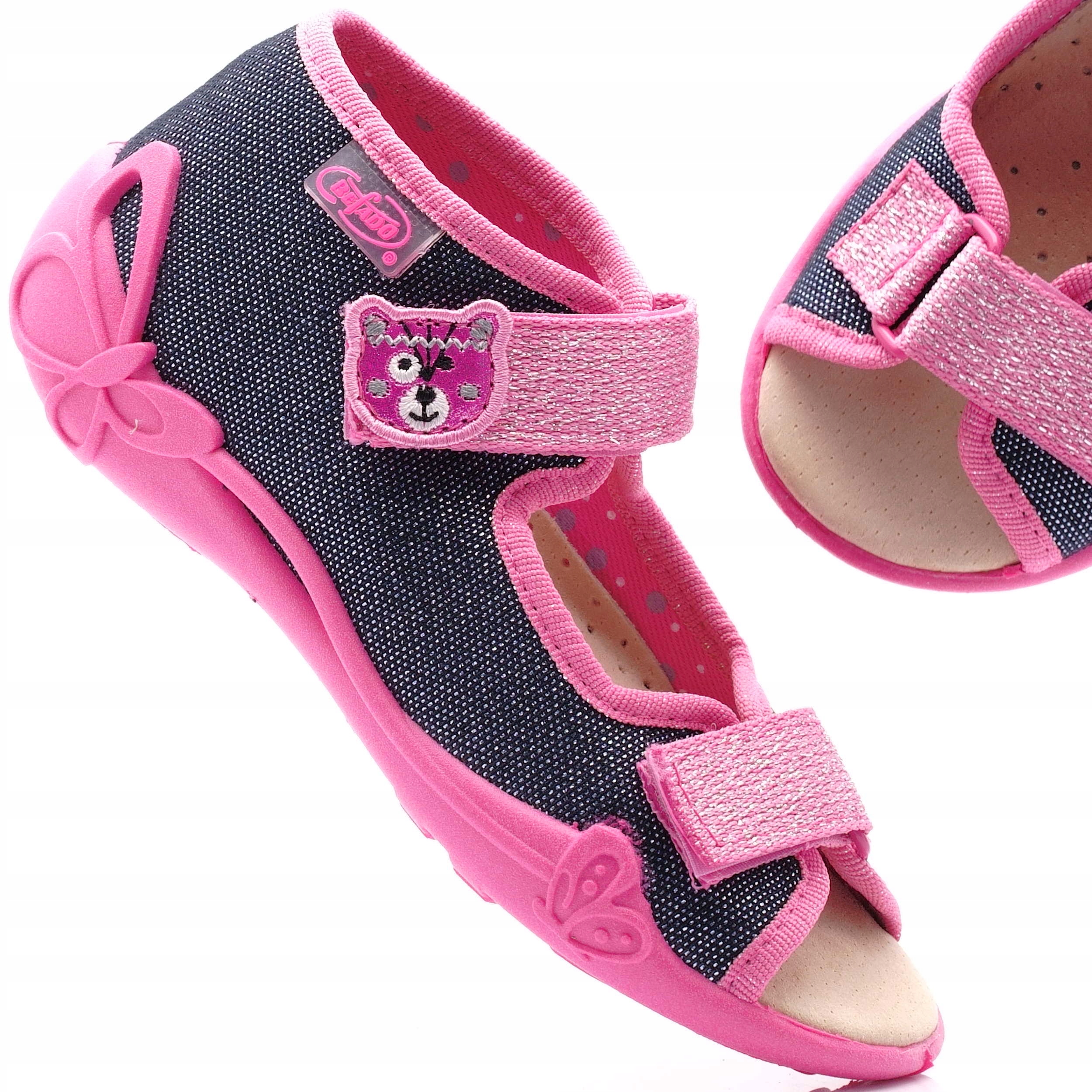 

Befado Dziewczęce Sandały Rzepy Miś Polskie 26