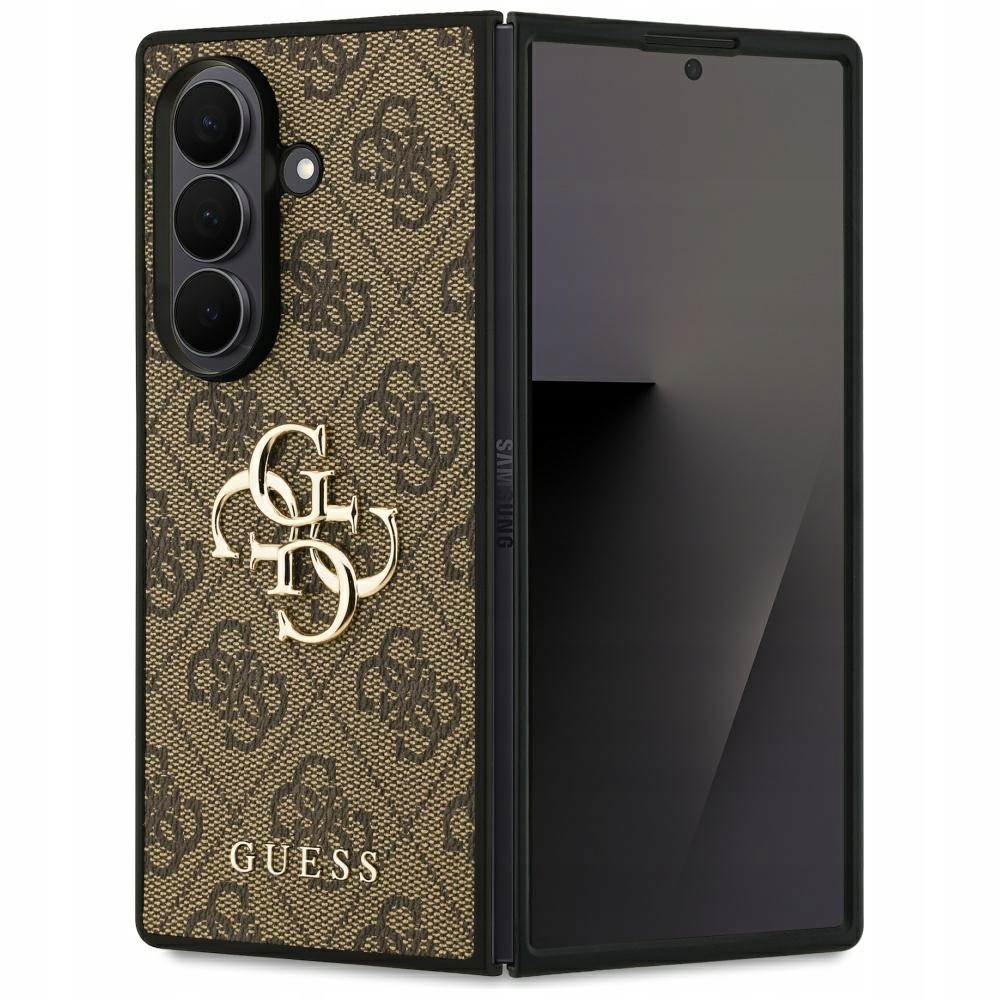 Pouzdro Guess Big 4G Logo Classic Logo pro Samsung Galaxy Z Fold7, hnědé
