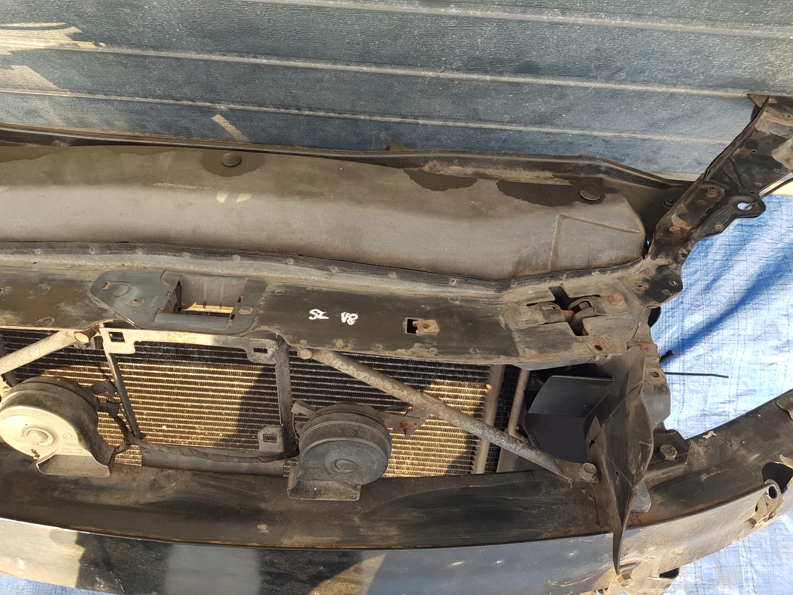 support panel for radiators radiator MERCEDES SL R230 W230 500 5.0 V8