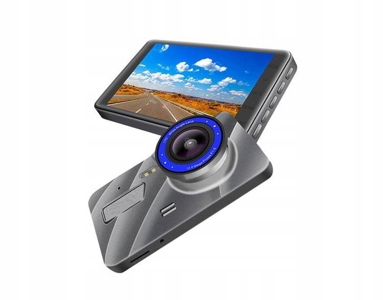 KAMERA DO SAMOCHODU REJESTRATOR JAZDY PRZOD TYL Screen diagonal 4