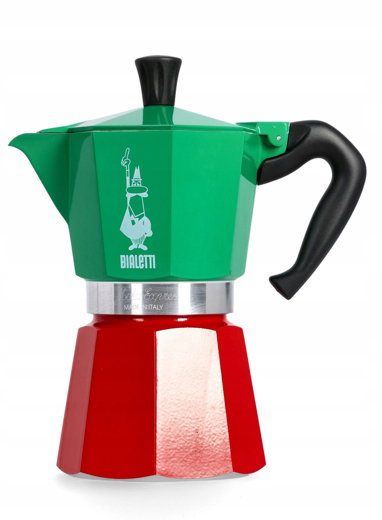 Turistická káva Bialetti Moka Express Italia 6TZ grn/red