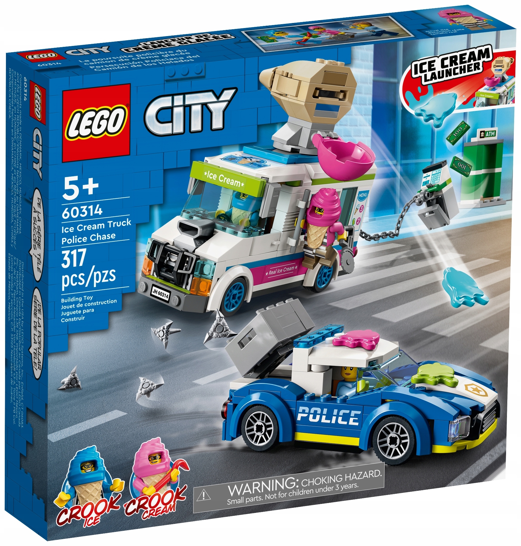 Lego 60314 City Policejní honička za dodávkou se zmrzlinou