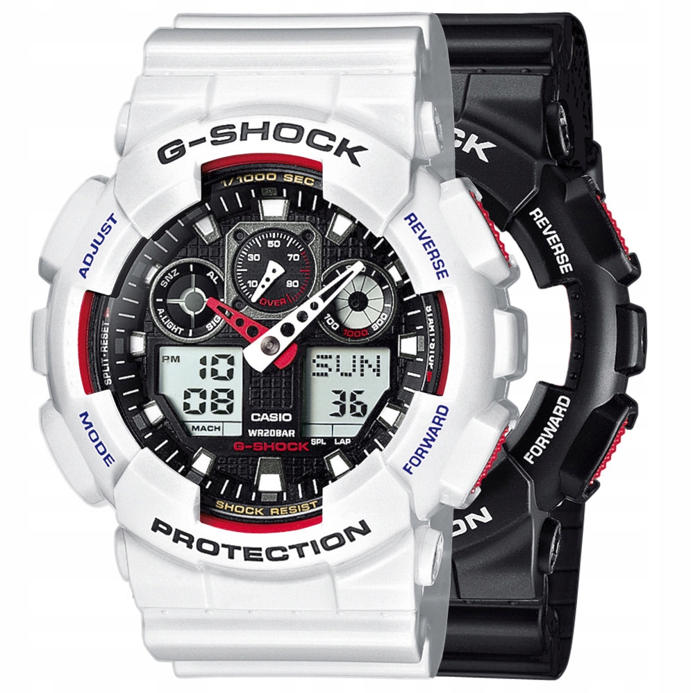 Sada Hodinek G-shock GA-100-1A4ER Bílé
