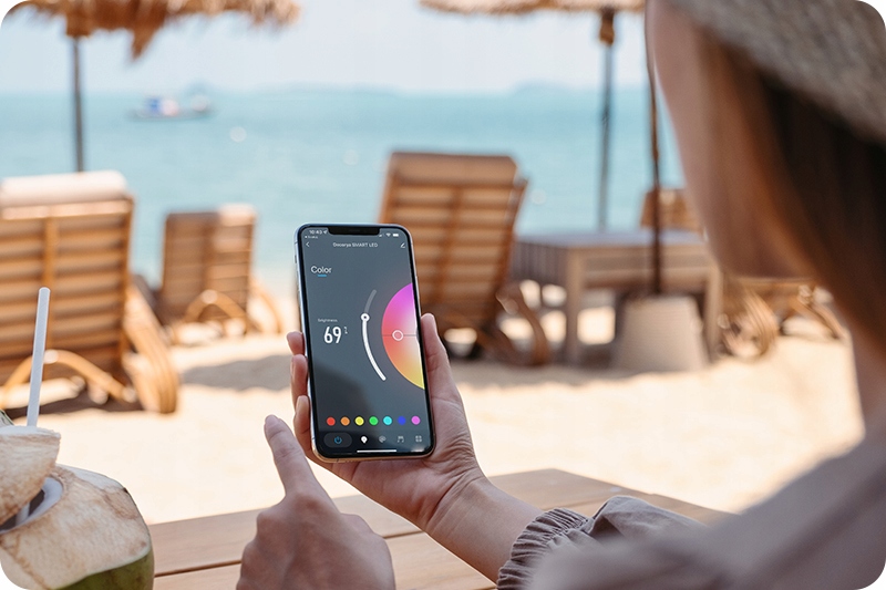 TAŚMA LEDOWA RGB 5M Z PILOTEM WIFI ZASILACZ LED Napięcie (V) 12V AC