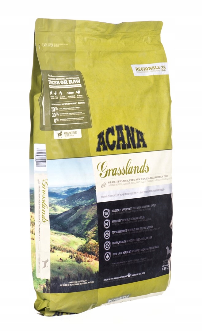 Levně Acana Regionals Grasslands Dog – suché krmivo pro psy – 6 kg