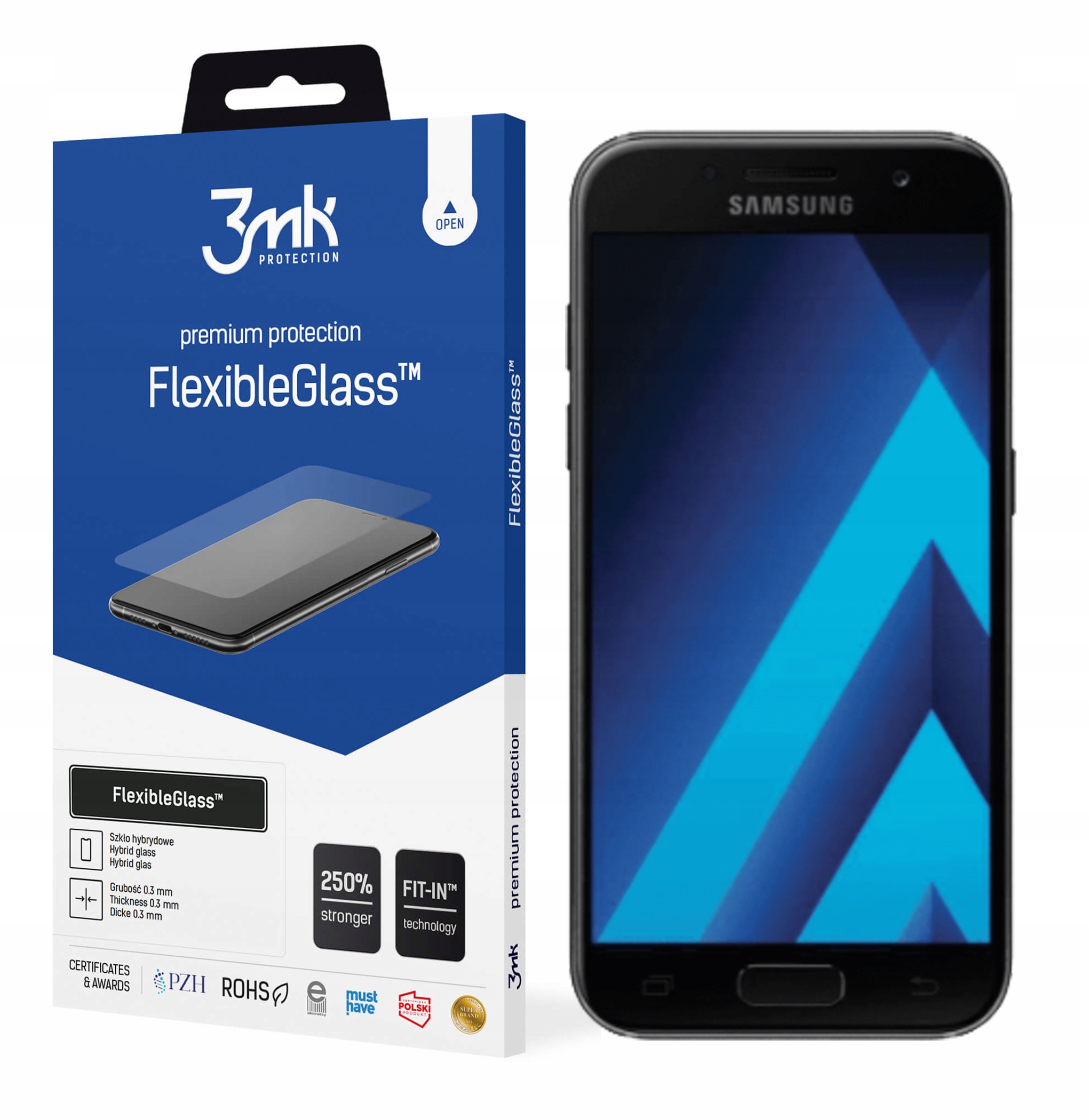 

Szkło 3MK FlexibleGlass do Samsung A3 2017