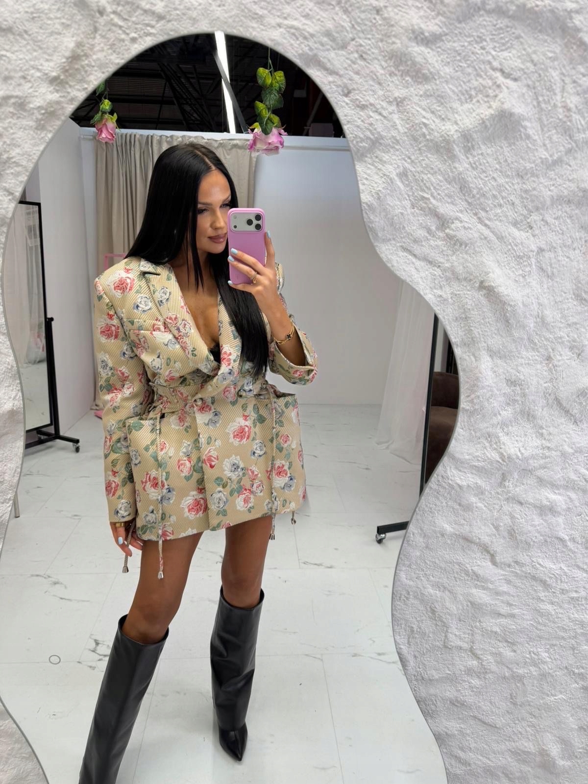 Sako Žakard Premium Rosalia Flowers s květinami La Milla Uni