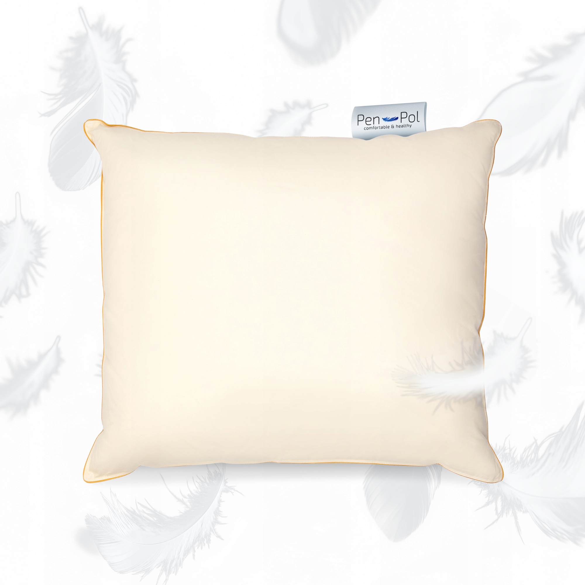 Polštář na spaní z peří Premium, 70 x 80 cm, Ecru 70 % peří do ložnice