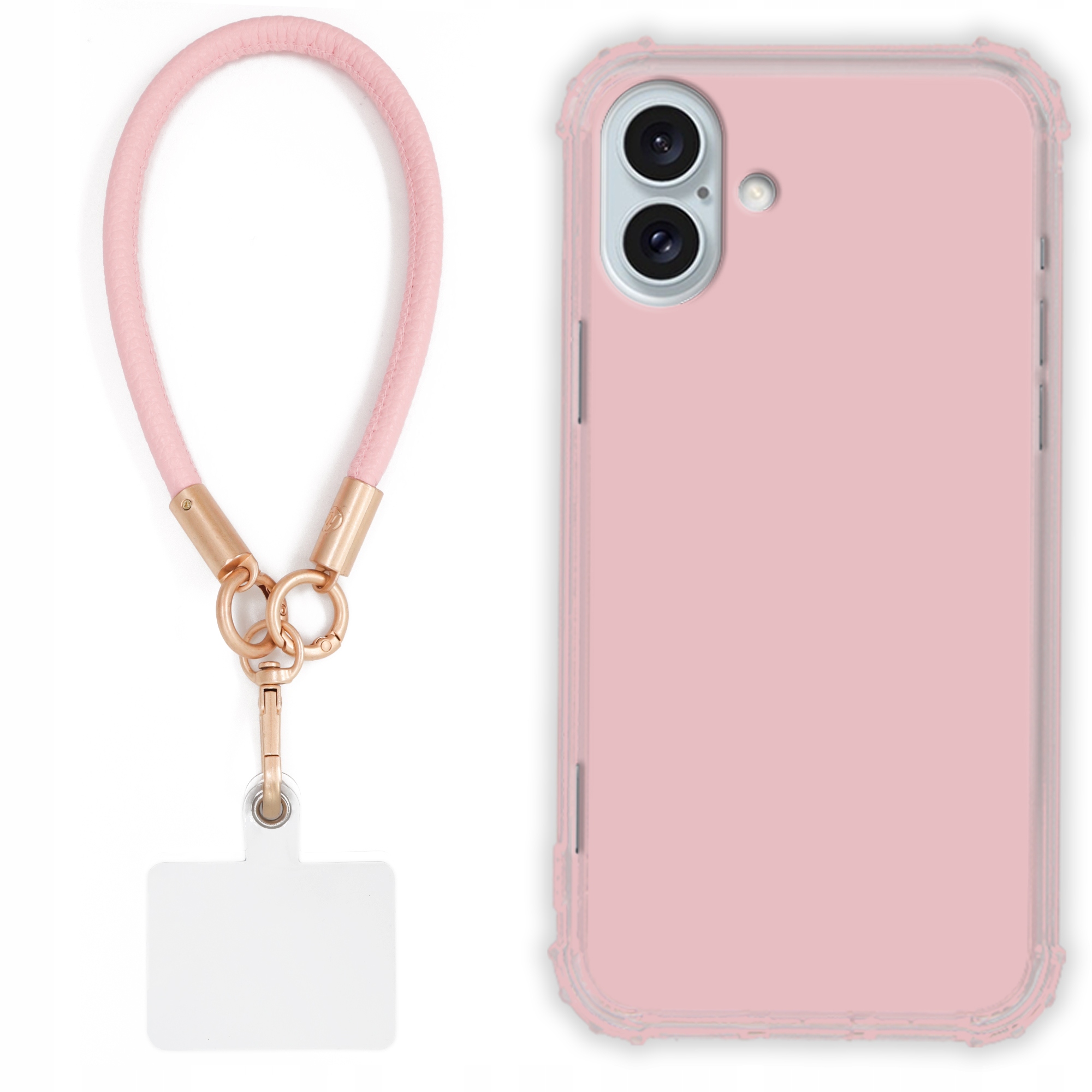 Pouzdro Pro Iphone 16 Plus Pouzdro Antishock Pinky Růžové vodítko Sada Odolné
