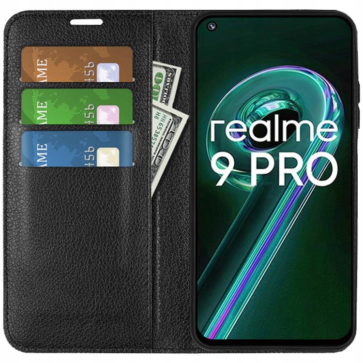 

Etui portfel z klapką case Litchi do Realme 9 5G