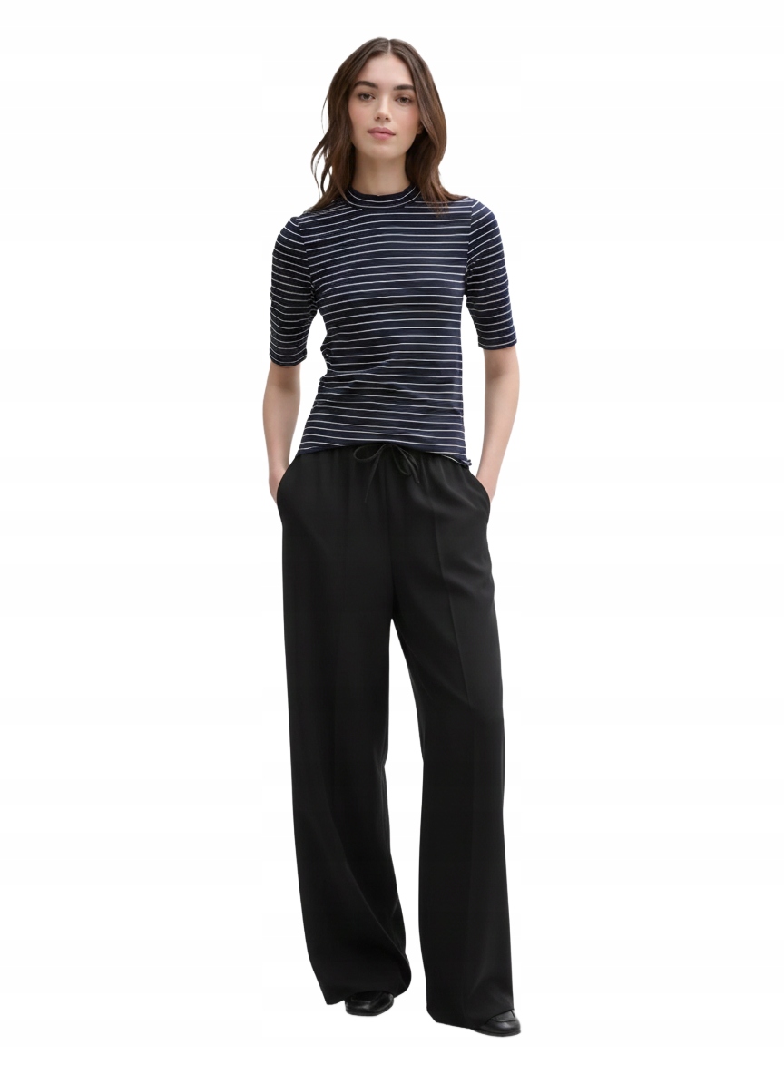 Tom Tailor Černé Ležérní Kalhoty S Elastickým Pasem XL 6BA