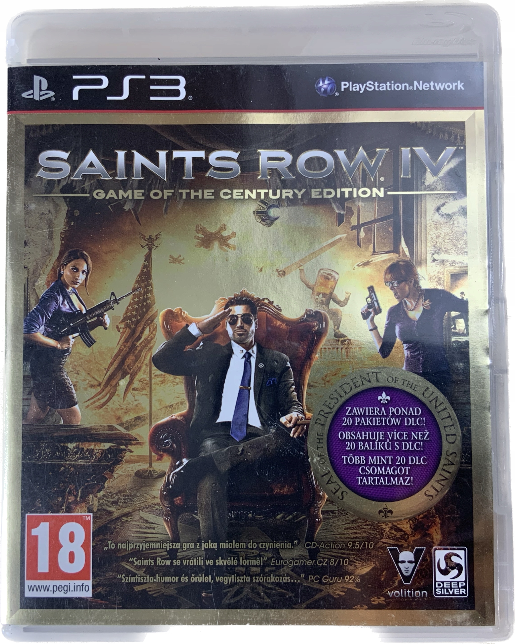 SAINTS ROW IV GAME OF CENTURY płyta bdb+ Z PL PS3